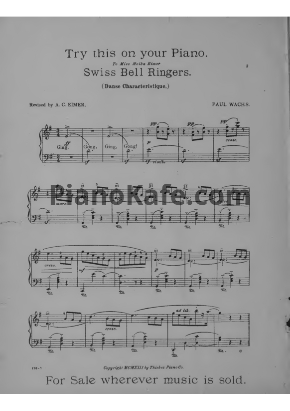 Ноты Л. Гоббартс - 3 салонные пьесы для фортепиано (Op. 130) - PianoKafe.com
