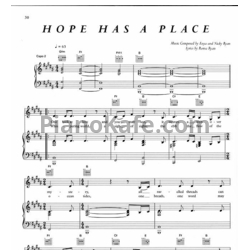 Ноты Enya - Hope has a place - предпросмотр