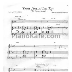 Ноты Stephen Flaherty - Paris holds the key (To your heart) - предпросмотр