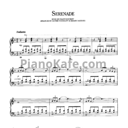 Ноты Richard Clayderman - Serenade - предпросмотр