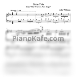 Ноты John Williams - Main title from "Star Wars" - предпросмотр