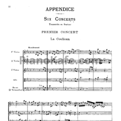 Ноты Жан-Филипп Рамо - 6 концертов Transcrits ан Sextuor - предпросмотр