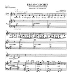 Ноты Secret Garden - Dreamcatcher (для пианино и скрипки) - предпросмотр