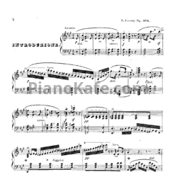 Ноты Карл Черни - Интродукция и блестящие вариации на тему 'Гугеноты', Op. 404 - предпросмотр