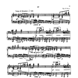 Ноты Сергей Рахманинов - Прелюдия (Oр. 23, №3) d-moll - предпросмотр