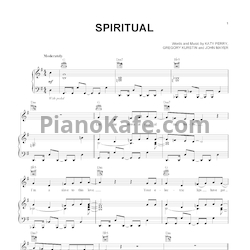 Ноты Katy Perry - Spiritual - предпросмотр