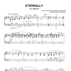 Ноты Charles Chaplin and Geoffrey Parsons - Eternally - предпросмотр
