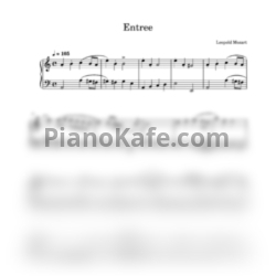 Ноты Леопольд Моцарт - Entree - предпросмотр