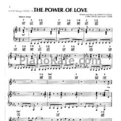 Ноты Huey Lewis - The power of love