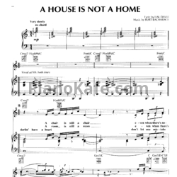 Ноты Luther Vandross - A house is not a home