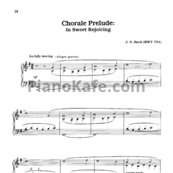 Ноты Вильгельм Кемпф, И. Бах - In dulci jubilo (BWV 751) - предпросмотр