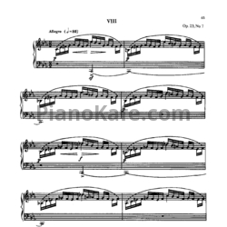 Ноты Сергей Рахманинов - Прелюдия (Oр. 23, №7) c-moll - предпросмотр
