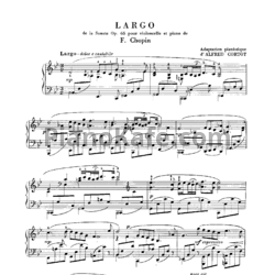 Ноты Фредерик Шопен - Largo (Op. 65) - предпросмотр