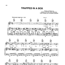 Ноты No Doubt - Trapped in a box - предпросмотр