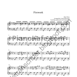 Ноты Katy Perry - Firework (Piano cover)