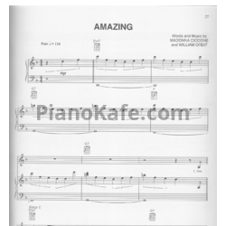 Ноты Madonna - Amazing - предпросмотр