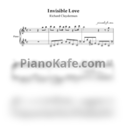 Ноты Richard Clayderman - Invisible love - предпросмотр