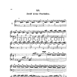 Ноты И. Бах - 12 маленьких прелюдий - предпросмотр