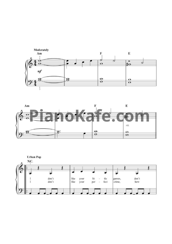 Ноты Taylor Swift - Look what you made me do (Версия 3) - PianoKafe.com