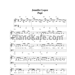 Ноты Jennifer Lopez - Papi - предпросмотр