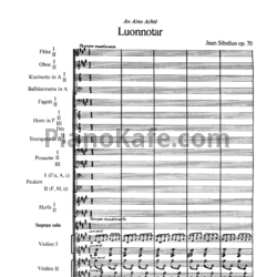 Ноты Ян Сибелиус - Симфоническая поэма "Дочери природы" (Op. 70, партитура) - предпросмотр