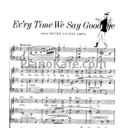 Ноты Cole Porter - Ev-ry time we say goodbye - предпросмотр