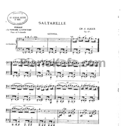 Ноты Шарль Алькан - Концертная соната для виолончели и фортепиано (Op. 47) - предпросмотр