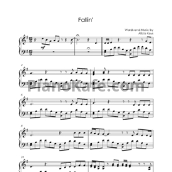 Ноты Alicia Keys - Fallin - предпросмотр