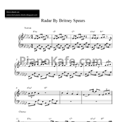 Ноты Britney Spears - Radar - предпросмотр