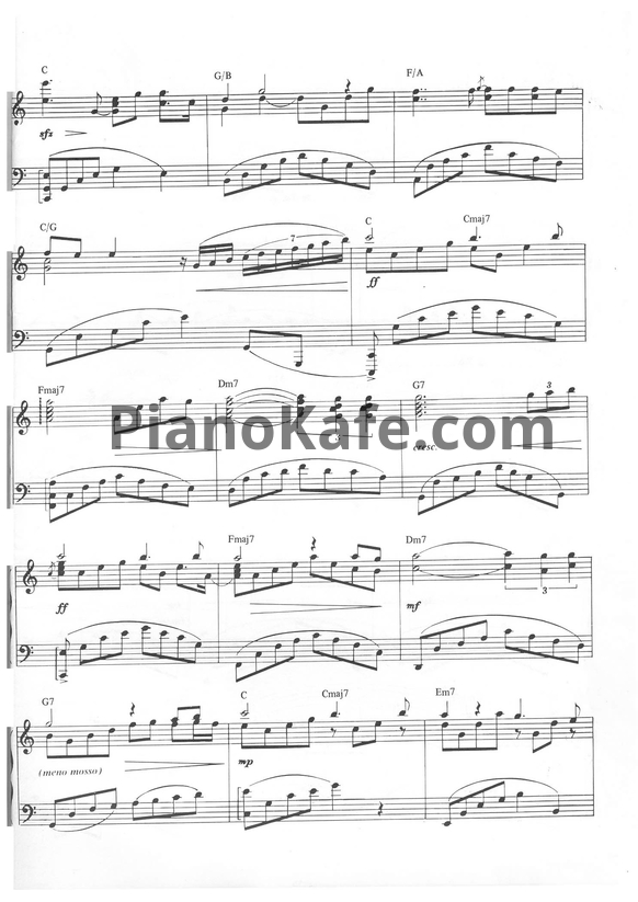Ноты Neil Diamond - You don't bring me flowers - PianoKafe.com