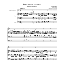 Ноты Леопольд Моцарт - Концерт для трубы с оркестром - предпросмотр