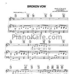 Ноты Lara Fabian - Broken vow (Версия 2) - предпросмотр