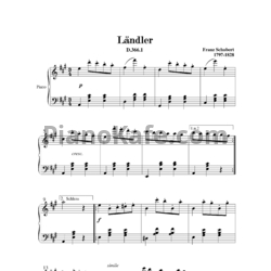 Ноты Франц Шуберт - 17 Немецких танцев для фортепиано (D 366) - предпросмотр