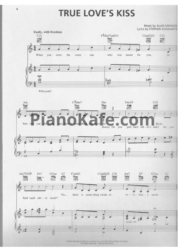 Ноты Alan Menken - Enchanted (Книга нот) - PianoKafe.com
