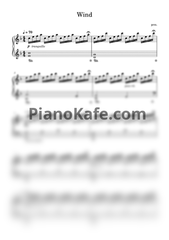 Ноты prm. - Wind - PianoKafe.com