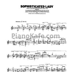 Ноты Duke Ellington - Sophisticated lady (Arranged for classic guitar by John Duarte) - предпросмотр