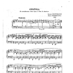 Ноты Ennio Morricone - Amapola - предпросмотр