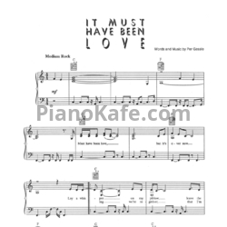 Ноты Roxette - It must have been love - предпросмотр