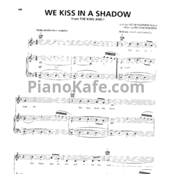 Ноты Richard Rodgers - We kiss in a shadow - предпросмотр