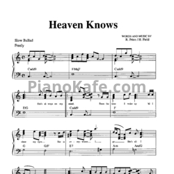 Ноты Rick Price - Heaven knows
