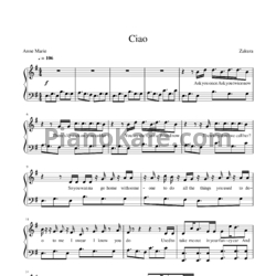 Ноты Anne-Marie - Ciao adios - предпросмотр