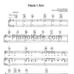 Ноты Bryan Adams - Here I am - предпросмотр