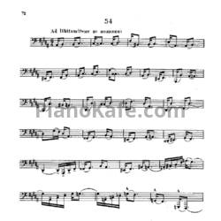 Ноты В. Блажевич - Этюд №54 - предпросмотр