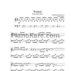 Ноты Hunter Hayes - Wanted - предпросмотр