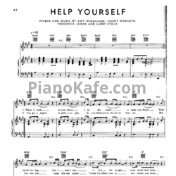 Ноты Amy Winehouse - Help yourself - предпросмотр