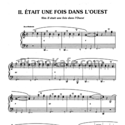 Ноты Ennio Morricone - Il etait une fois dans l'ouest - предпросмотр
