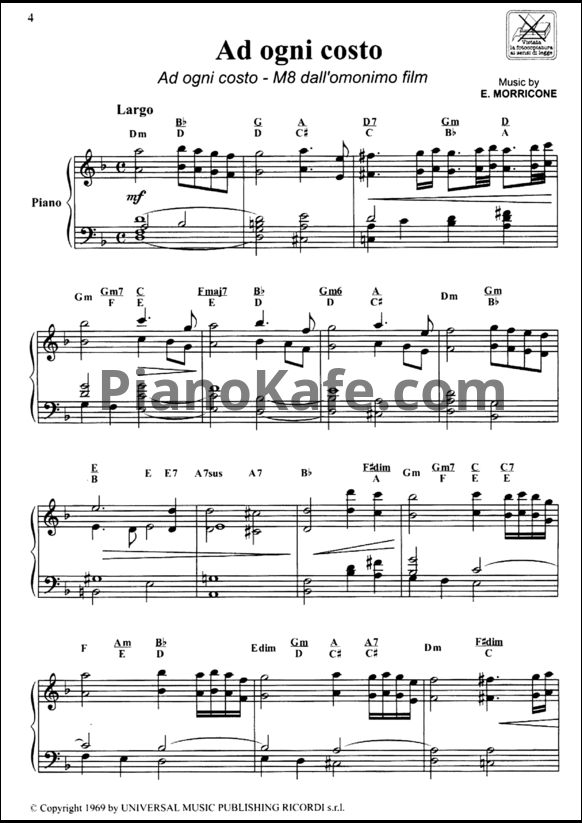 Ноты Ennio Morricone - The best of. Volume 2 - PianoKafe.com