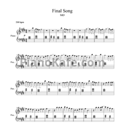Ноты MØ - Final song