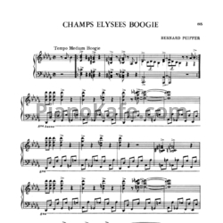 Ноты Bernard Peiffer - Champs elysees boogie