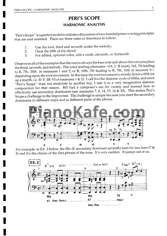 Ноты The harmony of Bill Evans - PianoKafe.com